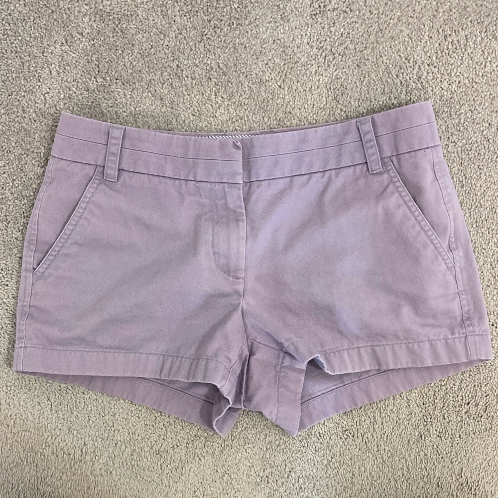 J. Crew Lavender Chino Shorts